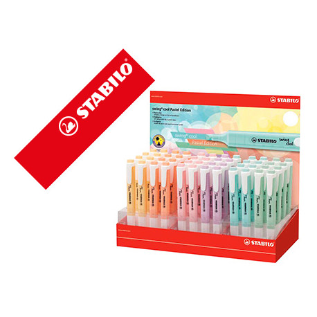 ROTULADOR STABILO FLUORESCENTE FINO SWING COOL PASTEL EXPOSITOR DE 48 UNIDADES COLORES SURTIDOS ROTULADOR STABILO FLUORESCENTE FINO SWING COOL PASTEL EXPOSITOR DE 48 UNIDADES COLORES SURTIDOS
