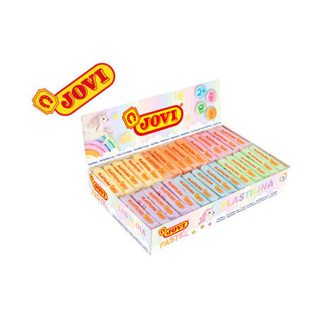 PLASTILINA JOVI 70 TAMAÐO PEQUEÐO CAJA DE 30 UNIDADES COLORES PASTEL SURTIDOS 50G