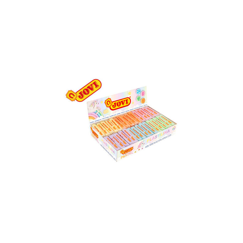PLASTILINA JOVI 70 TAMAÐO PEQUEÐO CAJA DE 30 UNIDADES COLORES PASTEL SURTIDOS 50G