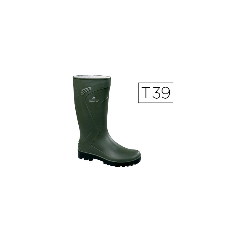 BOTA DELTAPLUS DE SEGURIDAD JOUCA PVC VERDE SUELA DE TACOS TALLA 39