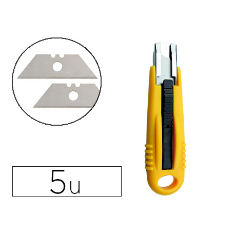 REPUESTO CUTER Q-CONNECT ANCHO PARA MODELO KF14624 CUCHILLA 18 MM BLISTER 5 UNIDADES