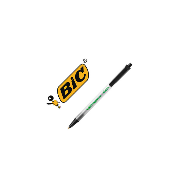 BOLIGRAFO BIC ECOLUTIONS CLIC STIC NEGRO