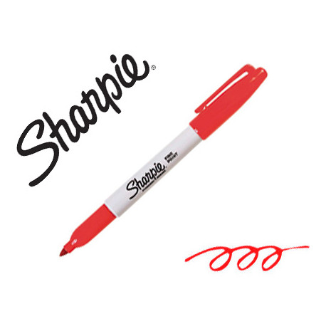 ROTULADOR SHARPIE PERMANENTE PUNTA FINA ROJO ROTULADOR SHARPIE PERMANENTE PUNTA FINA ROJO