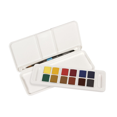 ACUARELA DALER ROWNEY AQUAFINE TRAVEL SET CON PINCEL CAJA DE 12 COLORES SURTIDOS ACUARELA DALER ROWNEY AQUAFINE TRAVEL SET CON PINCEL CAJA DE 12 COLORES SURTIDOS