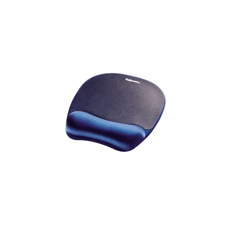 ALFOMBRILLA PARA RATON FELLOWES CON REPOSAMUÑECAS DE ESPUMA MEMORY FOAM AZUL 230X196X20 MM