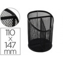 CUBILETE PORTALAPICES Q-CONNECT METAL REJILLA CON 3 COMPARTIMIENTOS DIAMETRO 110 ALTURA 147 MM NEGRO