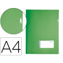 CARPETA LIDERPAPEL DOSSIER A4 UÑERO VERDE MANZANA OPACO