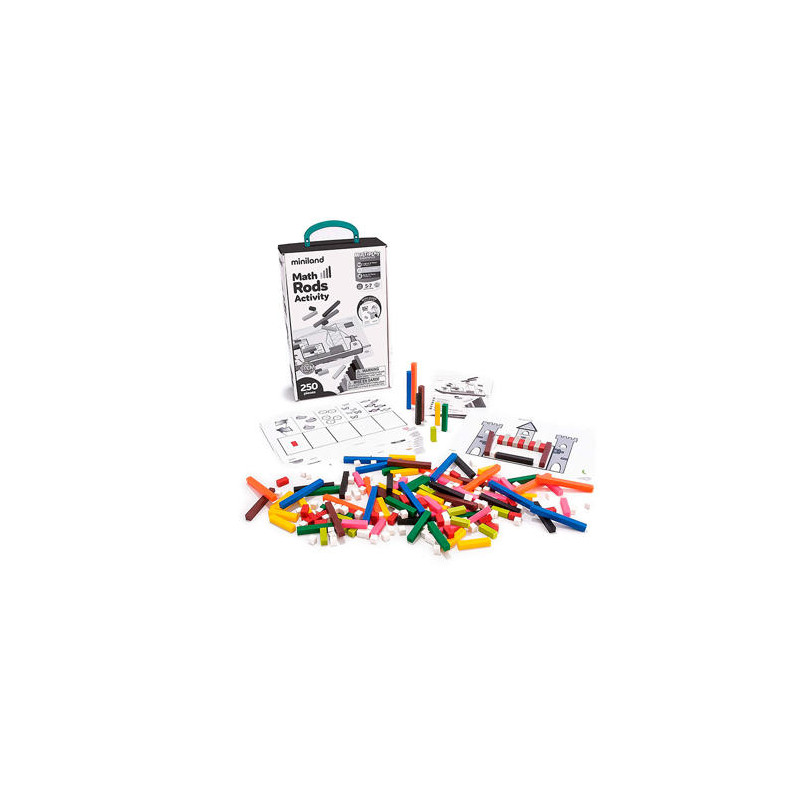 JUEGO MINILAND ACTIVITY REGLETAS FAVORECE LA LOGICA MATEMATICA 375X380X100 MM