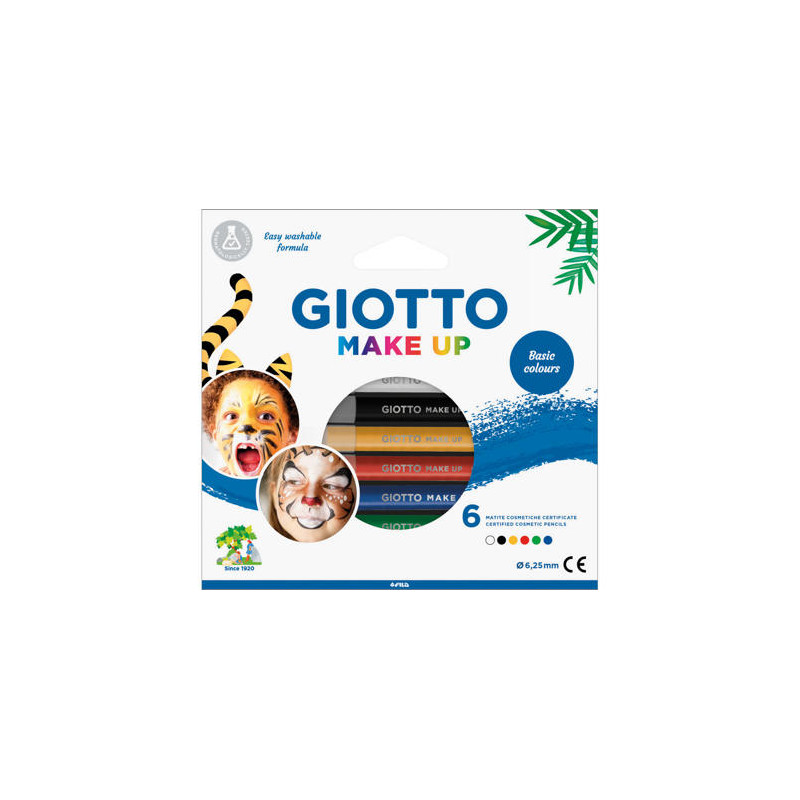 SET GIOTTO MAKE UP 6 LAPICES COSMETICOS COLORES CLASICOS