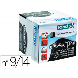 GRAPAS RAPID SUPER STRONG GALVANIZADAS N 9/14 CAJA DE 5000 UNIDADES