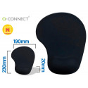 ALFOMBRILLA PARA RATON Q-CONNECT REPOSAMUÑECAS DE GEL COLOR NEGRO 190X230X20 MM
