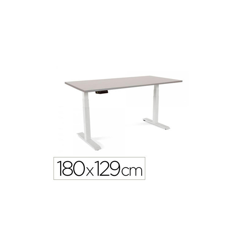 MESA ROCADA REGULABLE EN ALTURA ELECTRICAMENTE HASTA 129 CM ESTRUCTURA DE ACERO TABLERO 180 CM COLOR