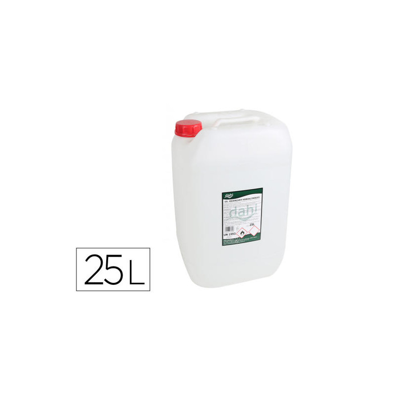 GEL HIDROALCOHOLICO HIGIENIZANTE DAHI PARA MANOS GARRAFA DE 25 LITROS