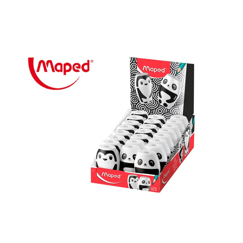 SACAPUNTAS MAPED PLASTICO SHAKER FANCY 1 USO CON DEPOSITO