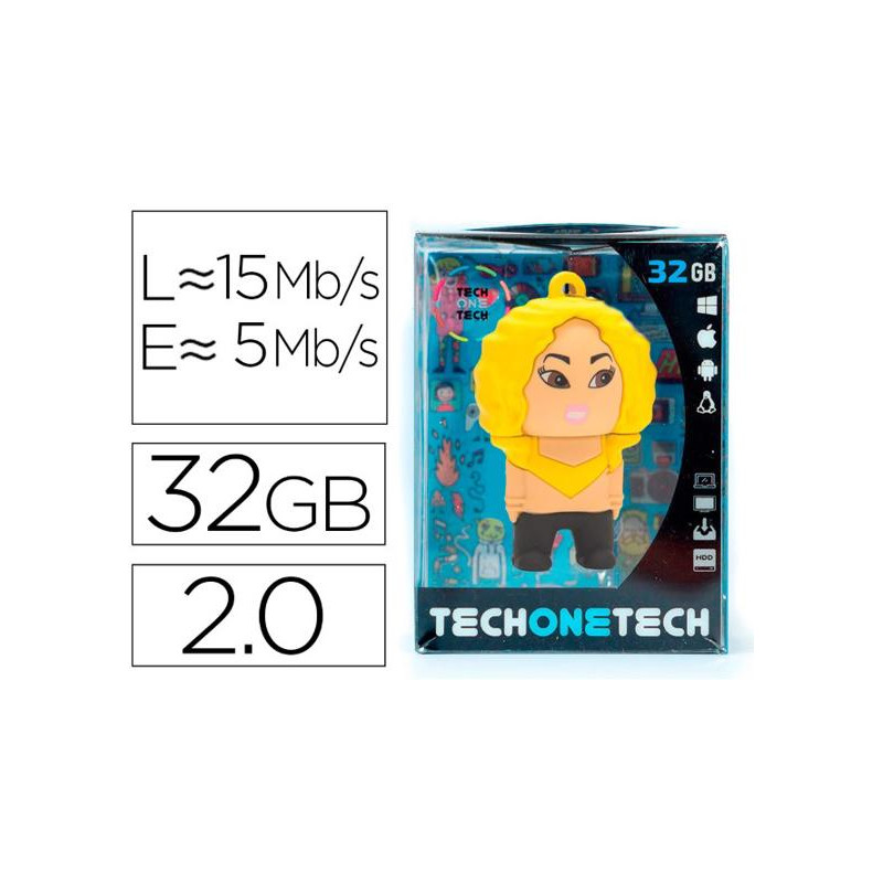 MEMORIA USB TECH ON TECH SHASHA KIRA 32 GB