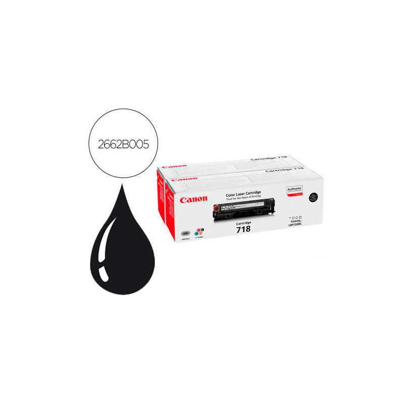 TONER CANON 718B LBP7680 LBP7200 MF8300 PACK NEGRO