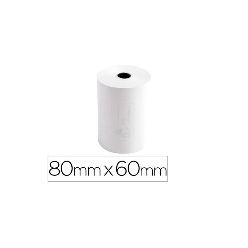 ROLLO SUMADORA EXACOMPTA TERMICO 80 MM X 60 MM 48 G/M2