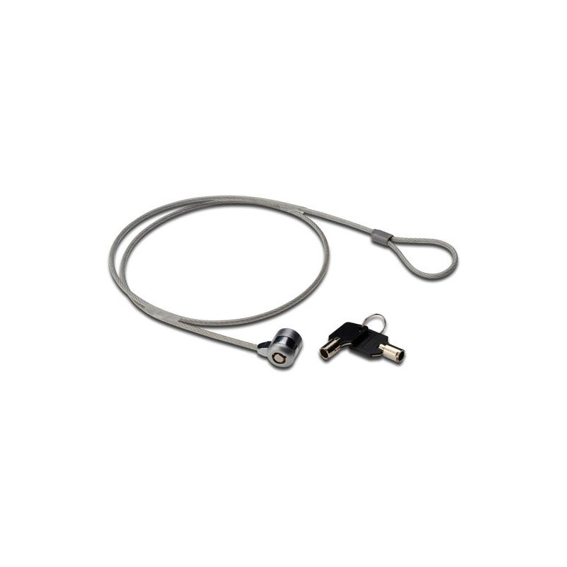 CABLE DE SEGURIDAD EWENT PARA PORTATIL CON 2 LLAVES LONGITUD 1,5 MT