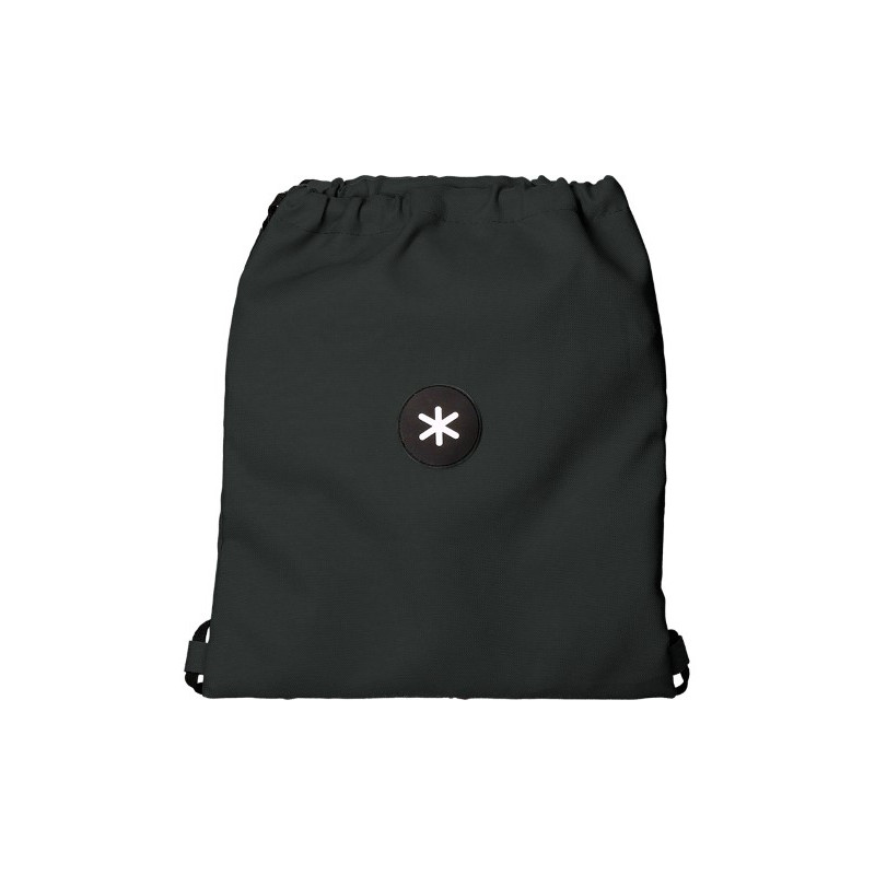 MOCHILA SACO PLANO ANTARTIK BOLSILLO INTERIOR CON CREMALLERA COLOR NEGRO 350X400 MM