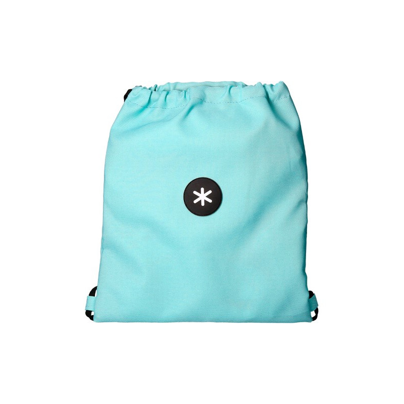 MOCHILA SACO PLANO ANTARTIK BOLSILLO INTERIOR CON CREMALLERA COLOR AZUL HIELO 350X400 MM