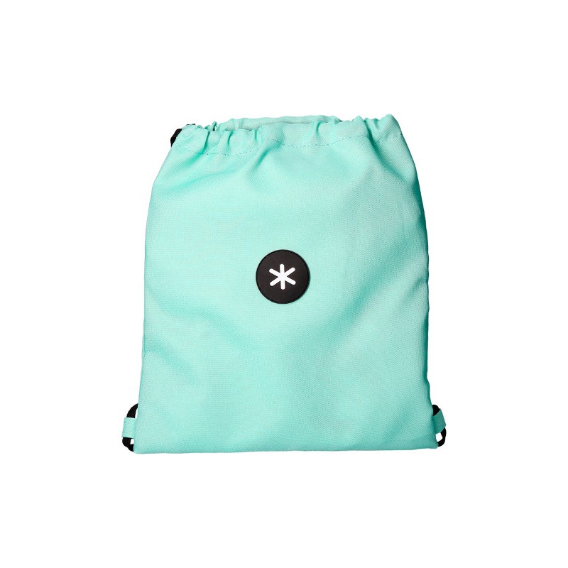 MOCHILA SACO PLANO ANTARTIK BOLSILLO INTERIOR CON CREMALLERA COLOR VERDE MENTA 350X400 MM