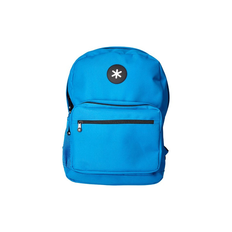 MOCHILA ANTARTIK CON ASA Y BOLSILLO FRONTAL CON CREMALLERA COLOR AZUL 320X140X430 MM
