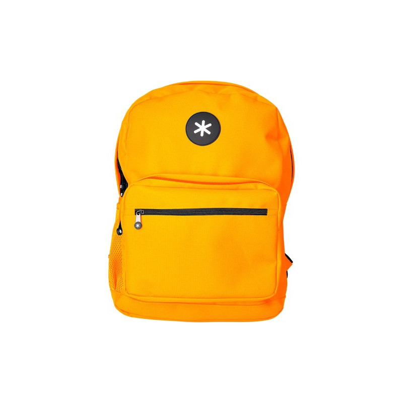 MOCHILA ANTARTIK CON ASA Y BOLSILLO FRONTAL CON CREMALLERA COLOR MOSTAZA 320X140X430 MM