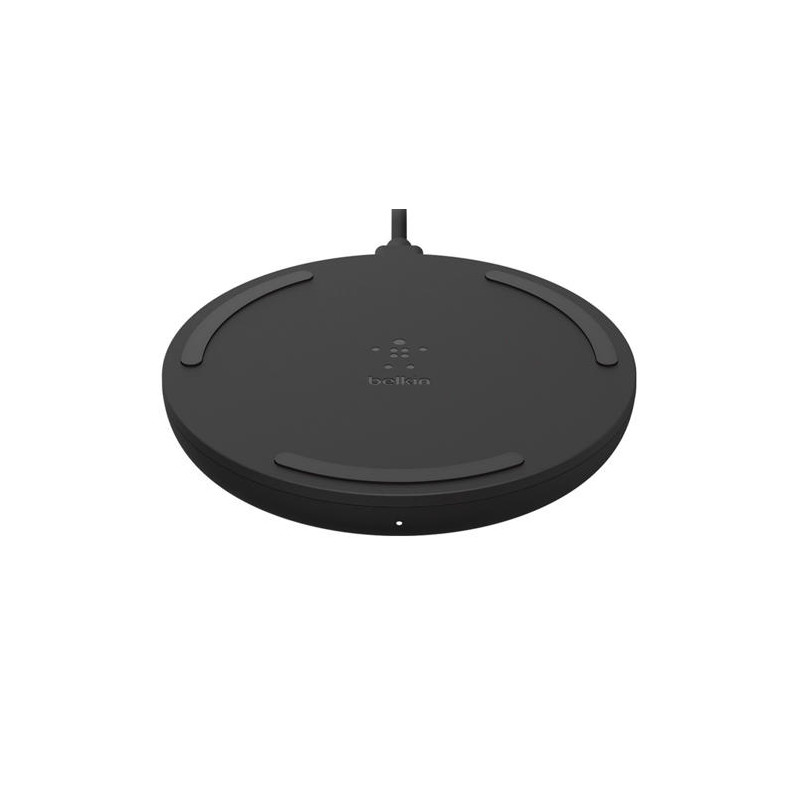 BASE DE CARGA INALAMBRICA BELKIN WIA001VFBK BOOST CHARGE 10W + CARGADOR QC 3.0 24W COLOR NEGRO