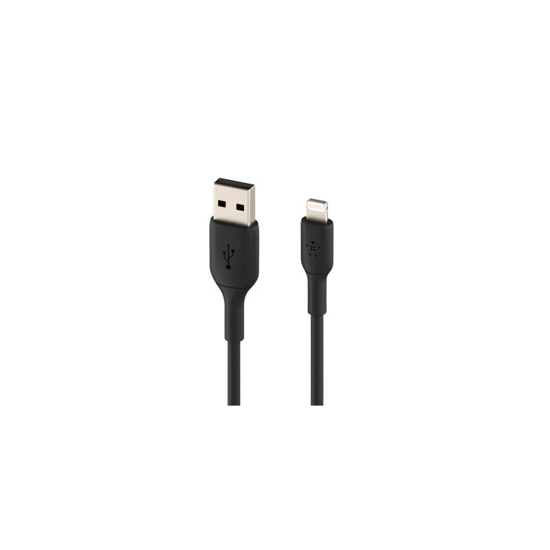 CABLE LIGHTNING BELKIN CAA001BT2MBK A USB-A BOOST CHARGE LONGITUD 2 M COLOR NEGRO