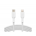 CABLE TRENZADO BELKIN CAA004BT1MWH USB-C A LIGHTNING BOOST CHARGE LARGO 1 M COLOR BLANCO