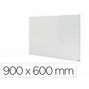 PIZARRA BLANCA NOBO INFINITY SIN MARCO ACERO LACADO MAGNETICO 900X600 MM