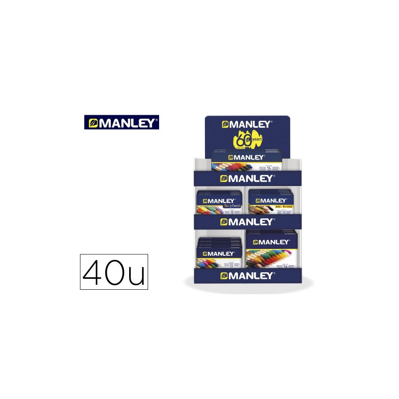 EXPOSITOR LAPICES DE CERA MANLEY 2024 150X320X500 MM