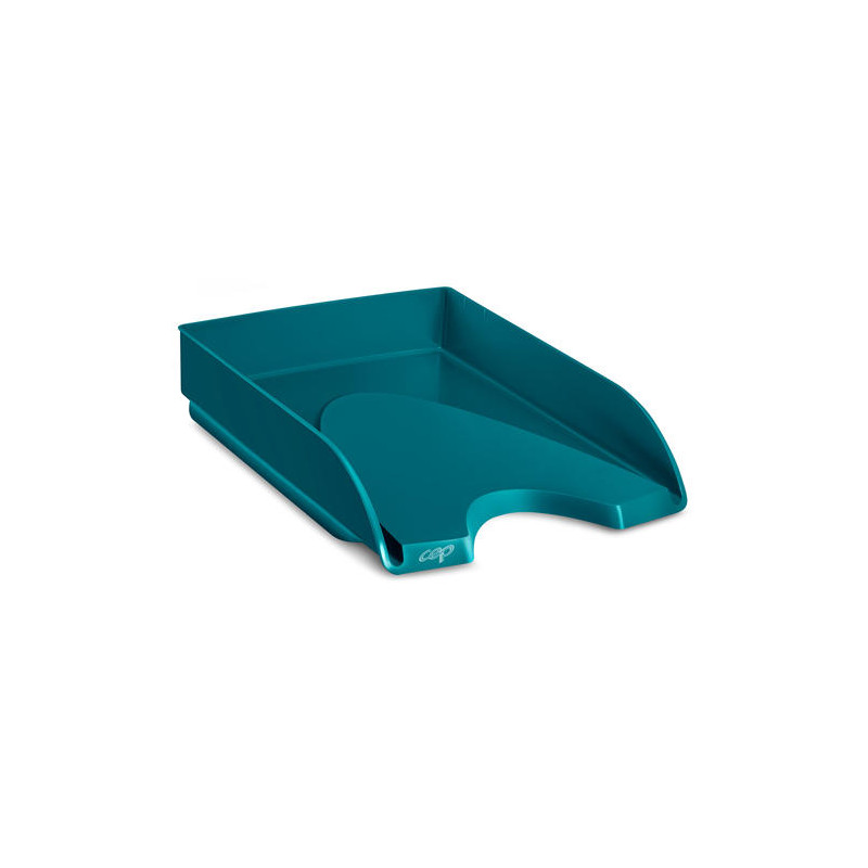 BANDEJA SOBREMESA CEP RIVIERA PLASTICO COLOR ESMERALDA 348X257X66 MM