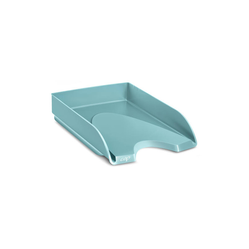 BANDEJA SOBREMESA CEP RIVIERA PLASTICO COLOR VERDE AGUA 348X257X66 MM