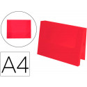 CARPETA LIDERPAPEL PORTADOCUMENTOS POLIPROPILENO DINA4 ROJO TRANSLUCIDO LOMO 50 MM