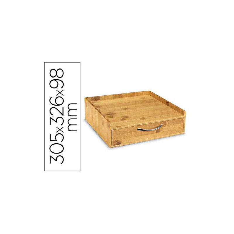 SOPORTE PARA CAPSULAS DE CAFE CEP SILVA BAMBU 1 CAJON 305X326X98 MM