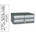 FICHERO CAJONES DE SOBREMESA CEP MOOV UP RECICLADO 80% CON CERRADURA RECICLADO 80% 3 CAJONES COLOR G