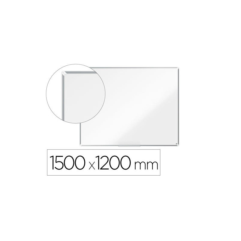 PIZARRA BLANCA NOBO PREMIUM PLUS ACERO VITRIFICADO MAGNETICA 1500X1200 MM