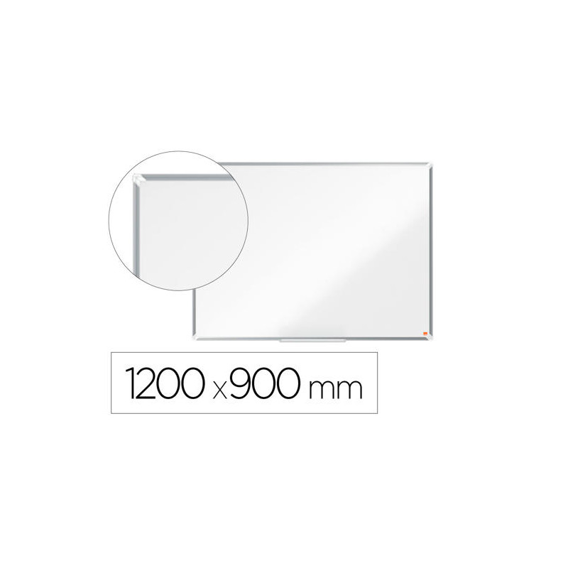 PIZARRA BLANCA NOBO PREMIUM PLUS ACERO LACADO MAGNETICA 1200X900 MM