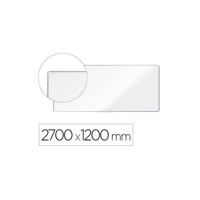 PIZARRA BLANCA NOBO PREMIUM PLUS ACERO LACADO MAGNETICA 2700X1200 MM