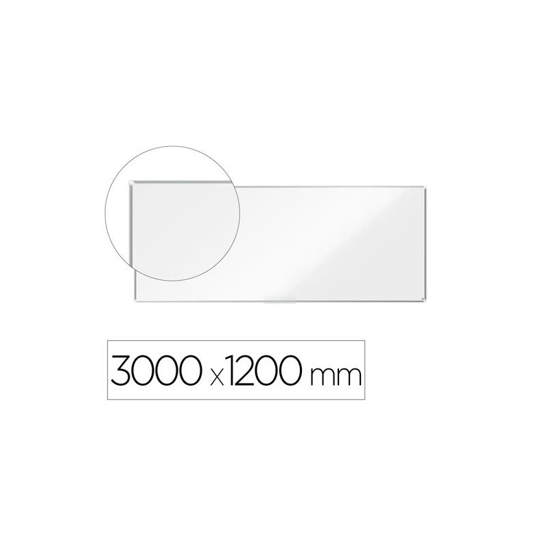 PIZARRA BLANCA NOBO PREMIUM PLUS ACERO LACADO MAGNETICA 3000X1200 MM