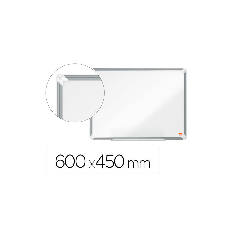 PIZARRA BLANCA NOBO PREMIUM PLUS MELAMINA 600X450 MM