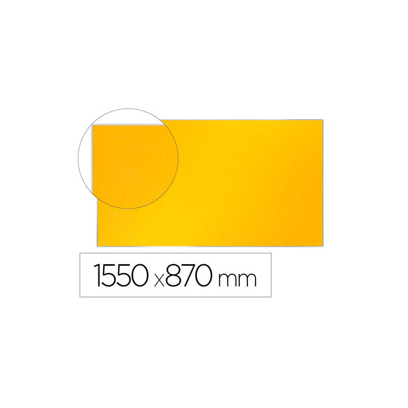 TABLERO DE ANUNCIOS NOBO IMPRESSION PRO FIELTRO AMARILLO FORMATO PANORAMICO 70" 1550X870 MM
