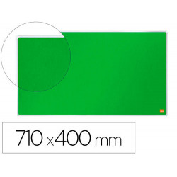 TABLERO DE ANUNCIOS NOBO IMPRESSION PRO FIELTRO VERDE FORMATO PANORAMICO 32" 710X400 MM