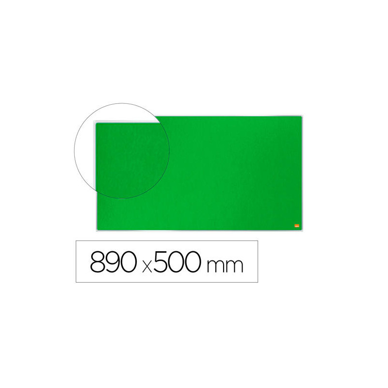 TABLERO DE ANUNCIOS NOBO IMPRESSION PRO FIELTRO VERDE FORMATO PANORAMICO 40" 890X500 MM