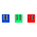 SACAPUNTAS LIDERPAPEL PLASTICO 2 USOS COLORES SURTIDOS