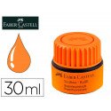 TINTA ROTULADOR FABER CASTELL TEXTLINER FLUORESCENTE 1549 CON SISTEMA CAPILAR COLOR NARANJA BOTE 30 