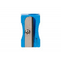 SACAPUNTAS LIDERPAPEL METALICO CUÑA 1 USO COLOR AZUL
