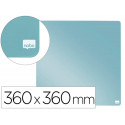 PIZARRA NOBO MAGNETICA PARA EL HOGAR COLOR GRIS 360X360 MM