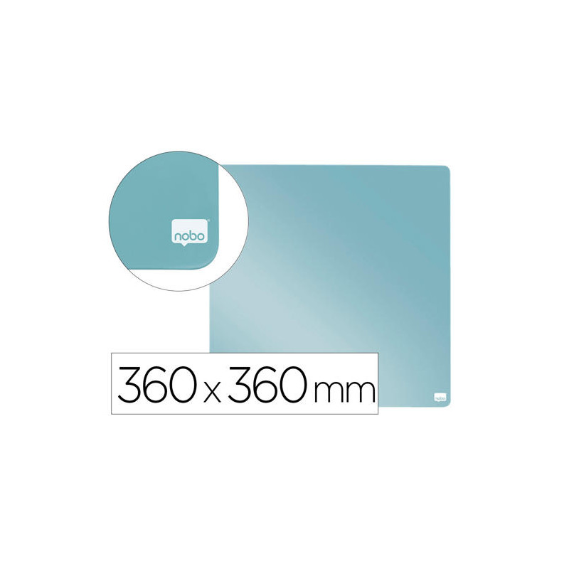 PIZARRA NOBO MAGNETICA PARA EL HOGAR COLOR GRIS 360X360 MM